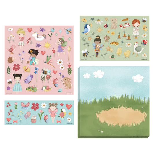 LITTLE DUTCH Detská sada so samolepkami ROSA & FRIENDS