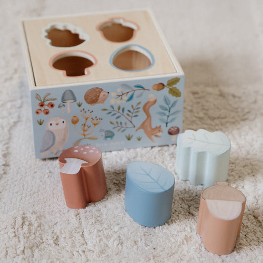 LITTLE DUTCH Drevená detská vkladačka FOREST FRIENDS