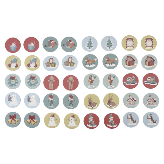 LITTLE DUTCH Kartónové detské vianočné pexeso