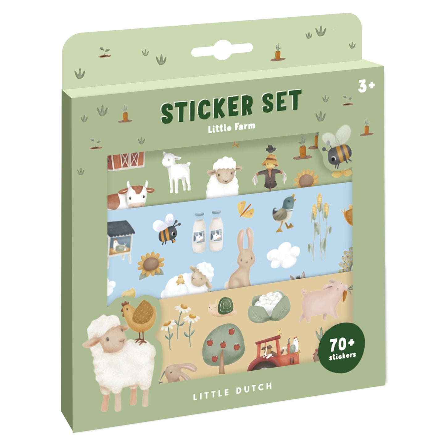 LITTLE DUTCH Detská sada so samolepkami FARMA
